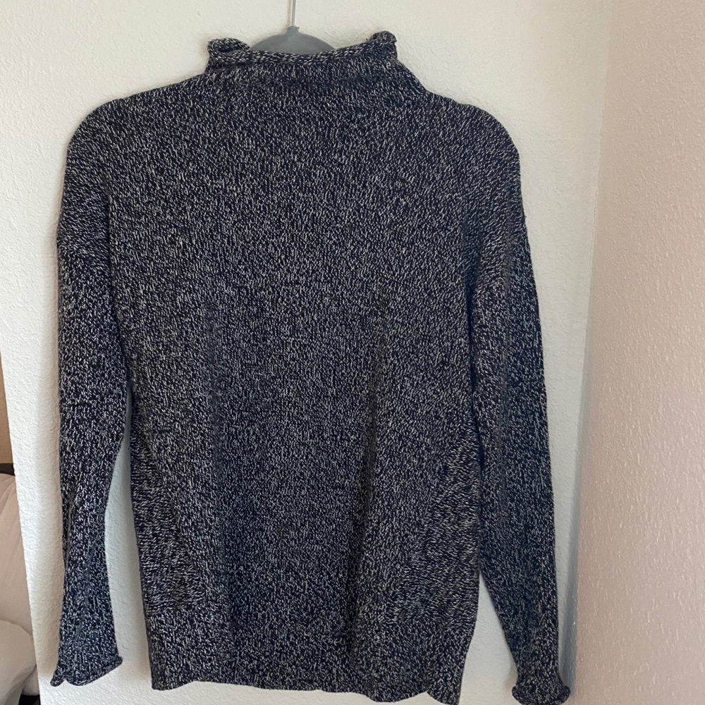 Mockneck marled sweater